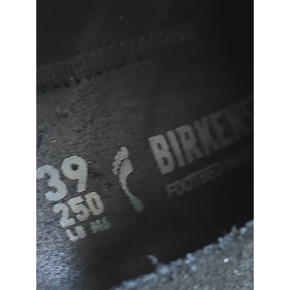 Birkenstock Buckley Black Suede Moccasin Clogs Mules Buckle EU 39 US 8 - Picture 9 of 14